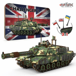 Wooden 3D Construction Puzzle 40 cm / 778 Pieces "Challenger 2 Tank" (04107)