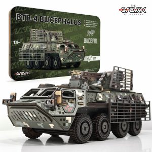 Деревянный Лицензионный 3D Конструктор "БТР-4 БУЦЕФАЛ" 539 деталей 35 см (04311)