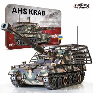 Деревянный 3D Пазл-Конструктор "САУ КРАБ" 966 деталей 49 см (04487)