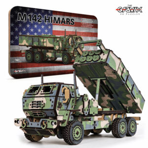 Деревянный 3D Пазл-Конструктор “M142 HIMARS” 314 деталей 30 см 1:23 (03862)