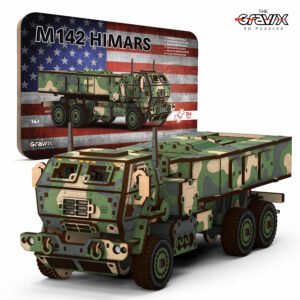 Деревянный 3D Пазл-Конструктор “M142 HIMARS” 314 деталей 30 см 1:23 (03862)