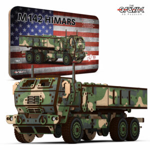Деревянный 3D Пазл-Конструктор “M142 HIMARS” 314 деталей 30 см 1:23 (03862)